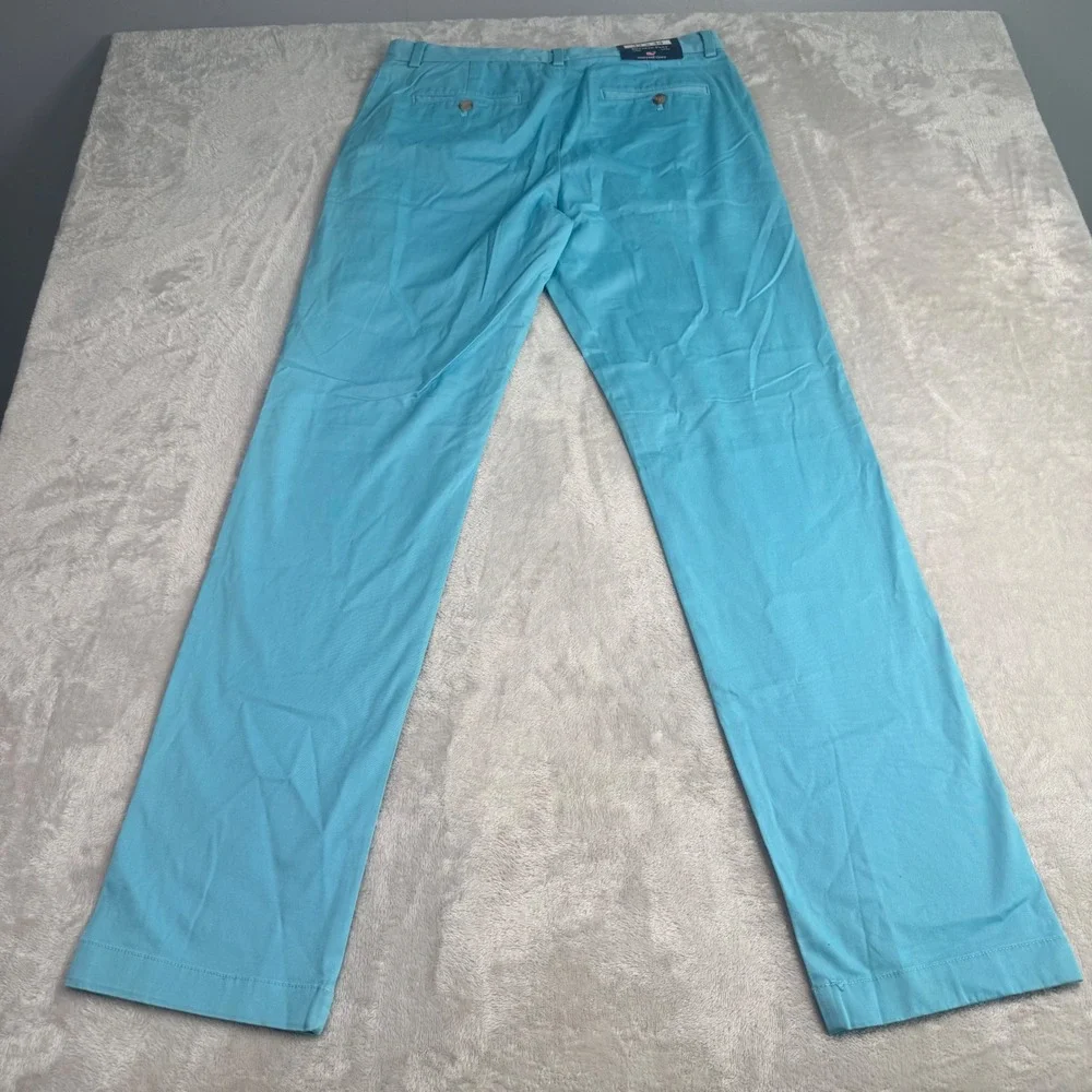 NWT Vineyard Vines‎ Mens 32x34 Breaker Pant Chinos Blue Preppy Golf